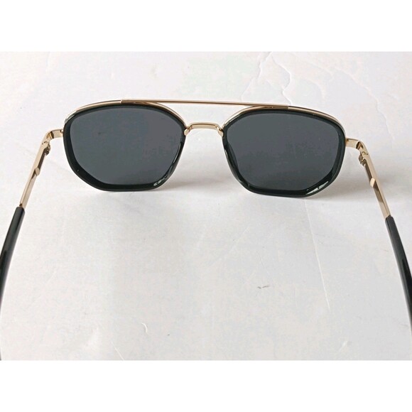 Aviator Sunglasses Polarized Gold Metal Square Frame Unisex - Picture 6 of 7